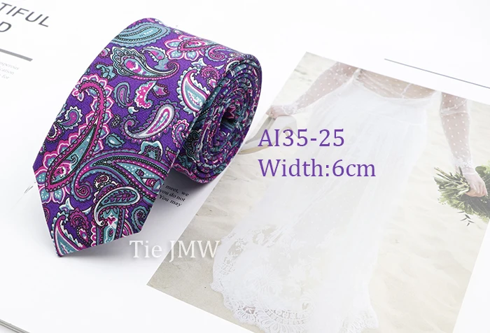 Cotton Floral Ties For Men Casual Slim Neckties Skinny Wedding Party Business Daily Neckwear Tie Dress Accessories Gift For Man