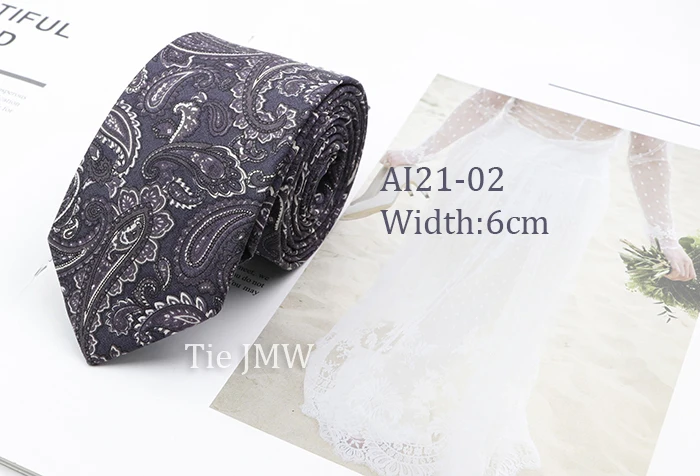 Cotton Floral Ties For Men Casual Slim Neckties Skinny Wedding Party Business Daily Neckwear Tie Dress Accessories Gift For Man