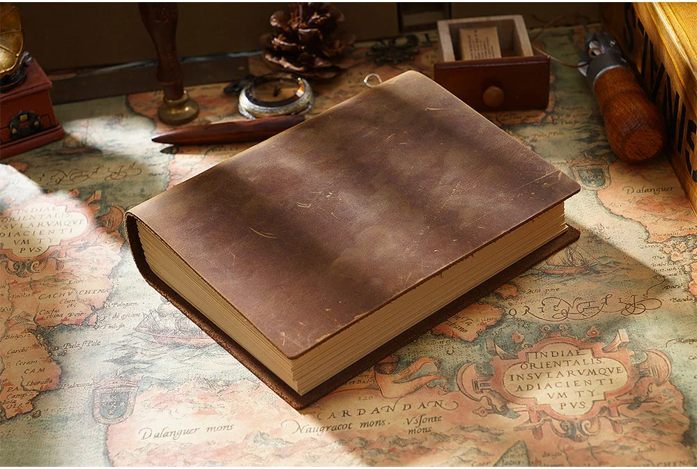 High quality vintage Handmade notebook Original Sketch organizer Retro Leather Notepad environmental paper Creative Notebook