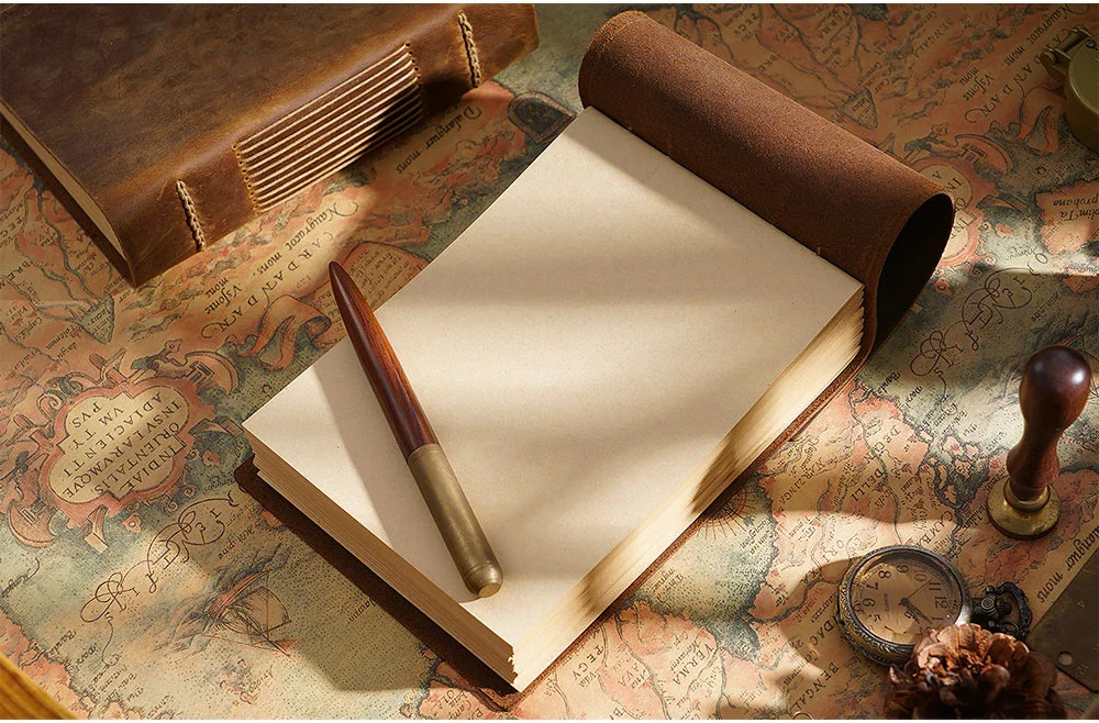 High quality vintage Handmade notebook Original Sketch organizer Retro Leather Notepad environmental paper Creative Notebook