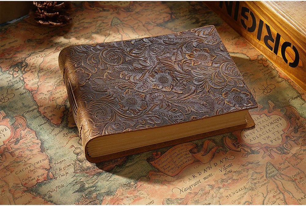 High quality vintage Handmade notebook Original Sketch organizer Retro Leather Notepad environmental paper Creative Notebook