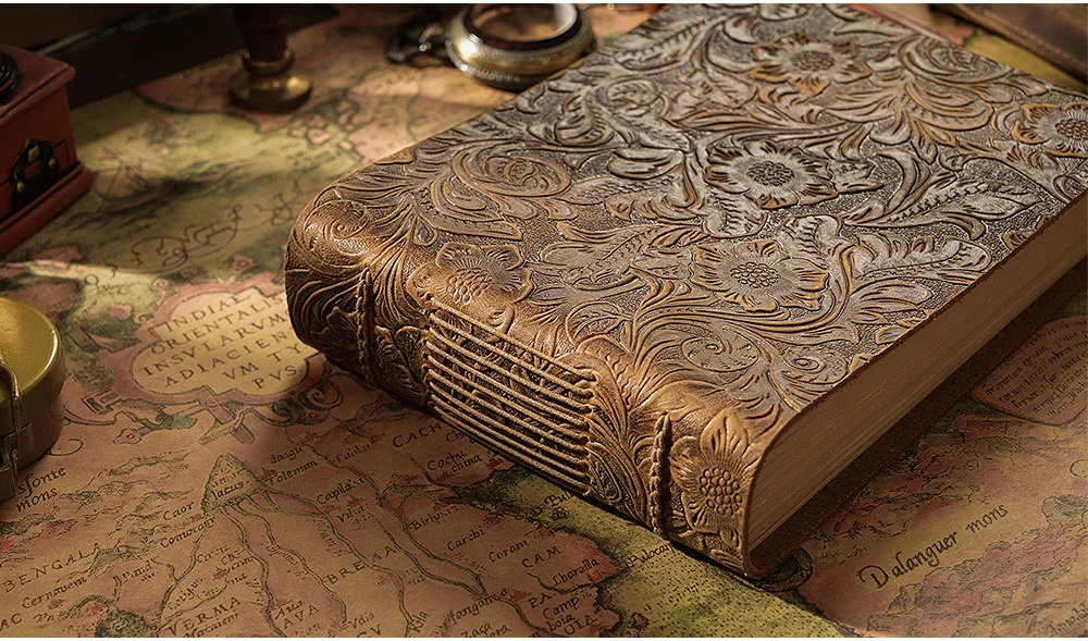 High quality vintage Handmade notebook Original Sketch organizer Retro Leather Notepad environmental paper Creative Notebook
