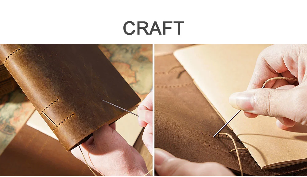 High quality vintage Handmade notebook Original Sketch organizer Retro Leather Notepad environmental paper Creative Notebook