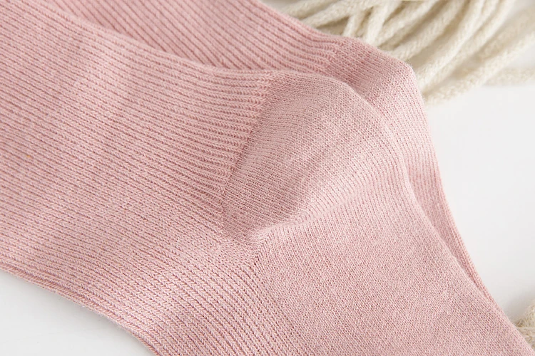 Japanese Style High School Girls High Socks Cotton Solid Color Loose Long Socks Cotton Knitting Black White Coffee Women's Socks