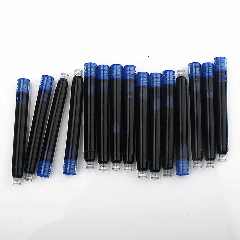 10psc Fountain Pen Refill Cartridge Ink Supplies Student Office Stationery Supplies Calligraphy Pens for Writing 2.6mm/3.4mm