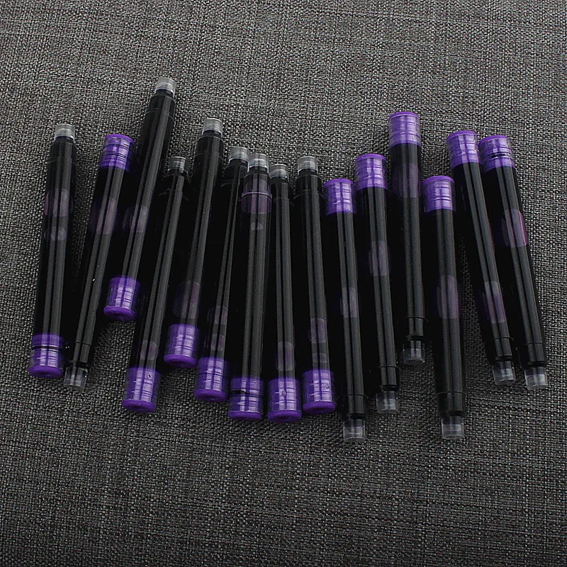 10psc Fountain Pen Refill Cartridge Ink Supplies Student Office Stationery Supplies Calligraphy Pens for Writing 2.6mm/3.4mm