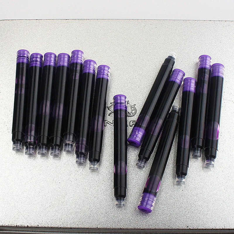 10psc Fountain Pen Refill Cartridge Ink Supplies Student Office Stationery Supplies Calligraphy Pens for Writing 2.6mm/3.4mm