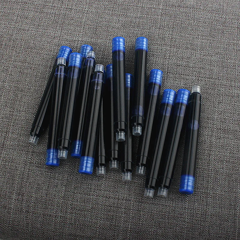 10psc Fountain Pen Refill Cartridge Ink Supplies Student Office Stationery Supplies Calligraphy Pens for Writing 2.6mm/3.4mm