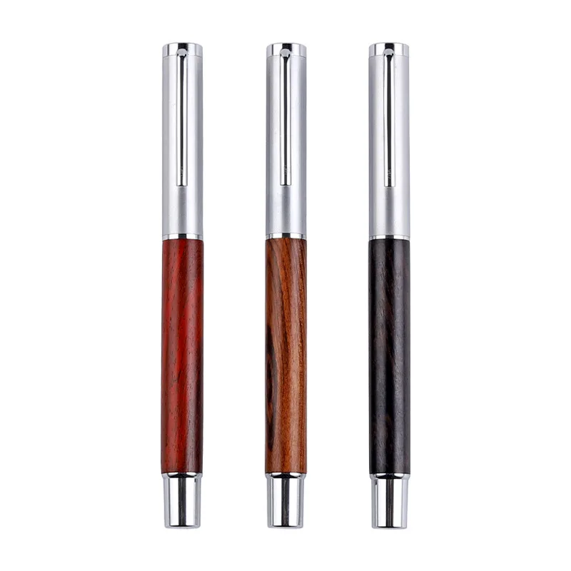 Luxury Iraurita Nib Fountain Pen Wood Metal Writing Signing Calligraphy Pens Gift Office Stationery Supplies Customized Logo