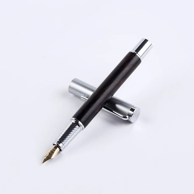 Luxury Iraurita Nib Fountain Pen Wood Metal Writing Signing Calligraphy Pens Gift Office Stationery Supplies Customized Logo