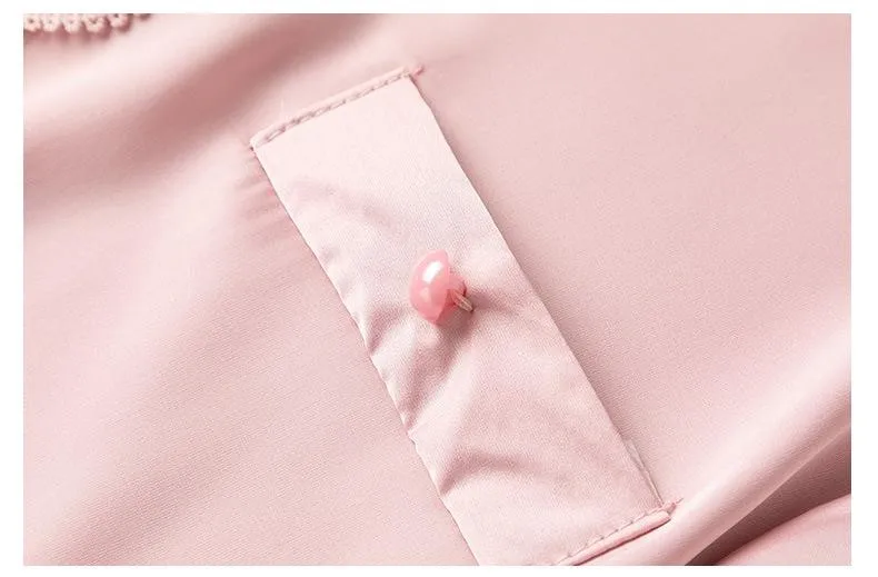 Casual Pajamas Set Satin Sexy Women 2 Piece Sleepwear Silky Pyjamas Loungewear Solid Nightwear Spring New Bathrobe Shirt&Pants
