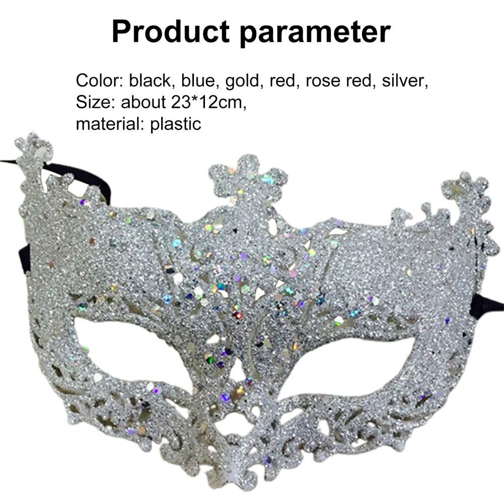 Glitter Anime Cosplay Mask Masquerade Face Mask Sexy Prom Party Props Costume Halloween Mask Nightclub Queen Eye Mask Babydolls