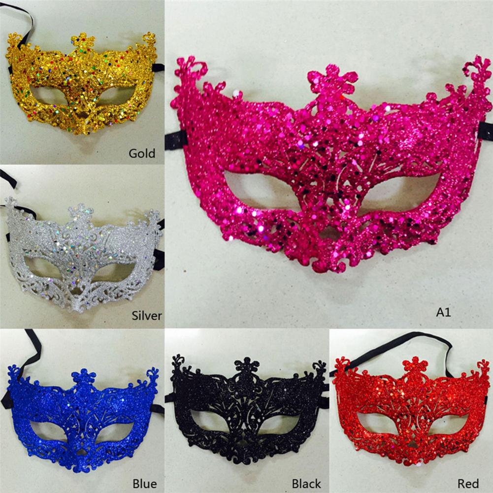 Glitter Anime Cosplay Mask Masquerade Face Mask Sexy Prom Party Props Costume Halloween Mask Nightclub Queen Eye Mask Babydolls