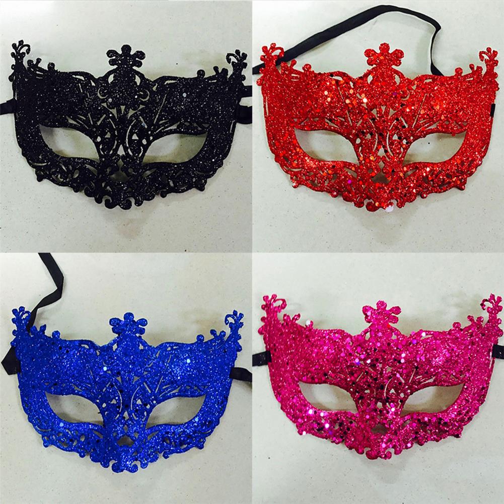 Glitter Anime Cosplay Mask Masquerade Face Mask Sexy Prom Party Props Costume Halloween Mask Nightclub Queen Eye Mask Babydolls