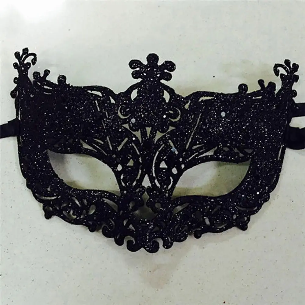 Glitter Anime Cosplay Mask Masquerade Face Mask Sexy Prom Party Props Costume Halloween Mask Nightclub Queen Eye Mask Babydolls
