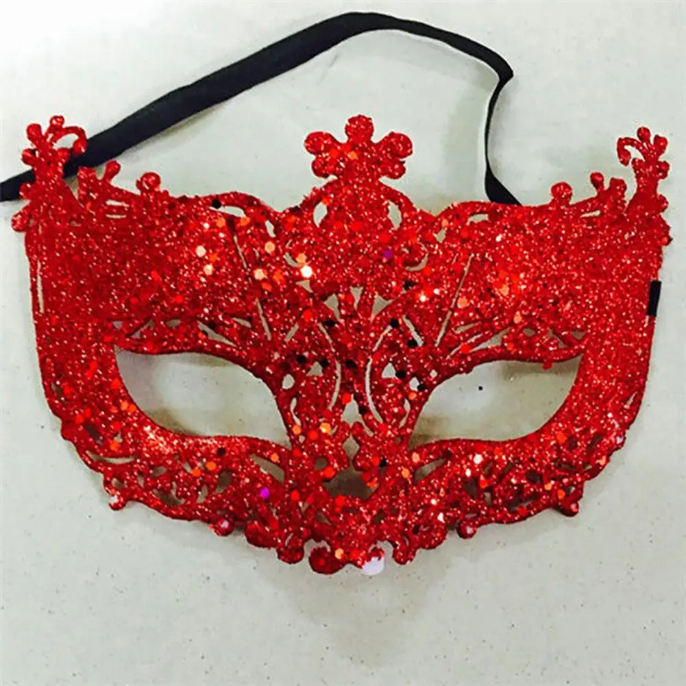 Glitter Anime Cosplay Mask Masquerade Face Mask Sexy Prom Party Props Costume Halloween Mask Nightclub Queen Eye Mask Babydolls
