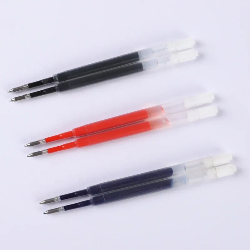 10pcs/set Plastic Ballpoint Pen Refills 99mm Length 0.5mm Pressed Writing Pen Replaceable Rods School Office Stationery Supplies