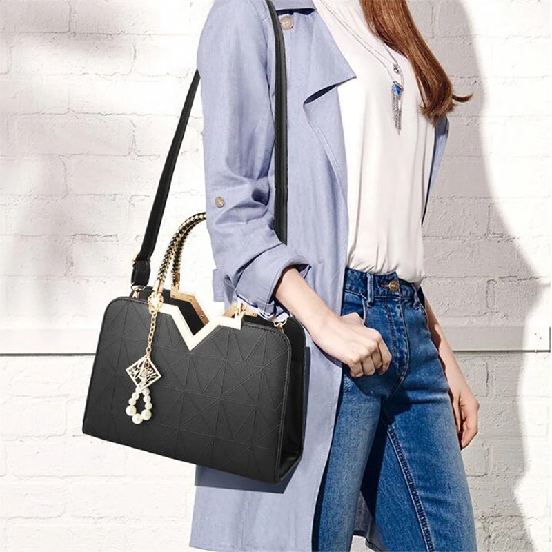 Yogodlns New Summer Female Handbag Women Multi-Pocket Zipper Shoulder Bag PU Leather Women Crossody Bag Famous Brand Purse
