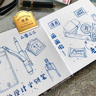 SeamiArt Potentate Mini Square Watercolor Journal Drawing Notebook Sketch Pad 100% Cotton 300gsm Hot Cold Press