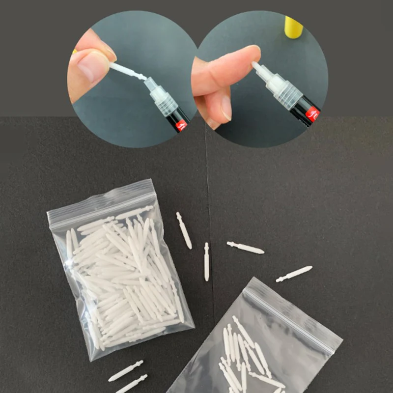 3/10pcs Replacement Nibs Tips Oblique Square Round Nibs For Repair Marker Acrylic Paint Marker Pen
