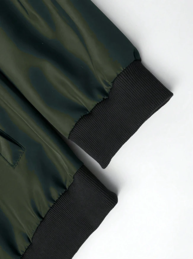 2024 Spring and Autumn New Baseball Collar Short Loose Solid Color Jacket Men's Business Casual Thin Coat Trend