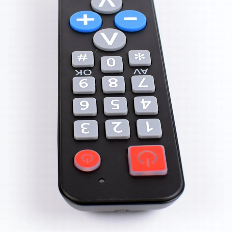 Universal Learn Remote Control 2 in 1 IR Code Copy for TV VCR STB DVD DVB Box Easy to Use Controller for Elderly People
