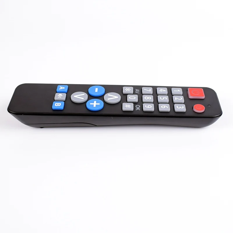 Universal Learn Remote Control 2 in 1 IR Code Copy for TV VCR STB DVD DVB Box Easy to Use Controller for Elderly People