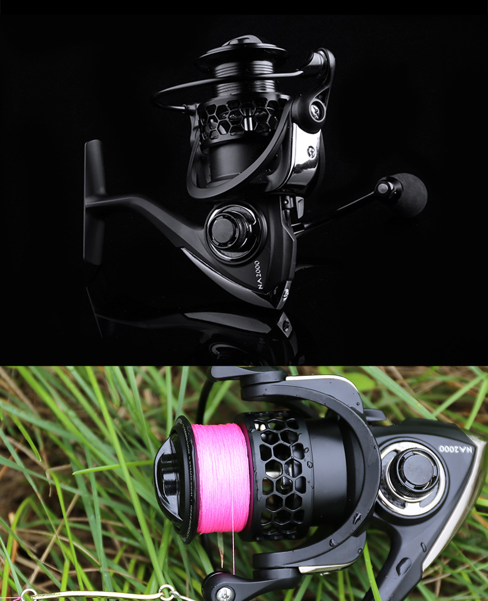 TSURINOYA NA 2000 3000 4000 5000 Spinning Fishing Reel Hot Sale 12KG Max Drag Power Fishing Reel Bass Pike Fishing Line Spool