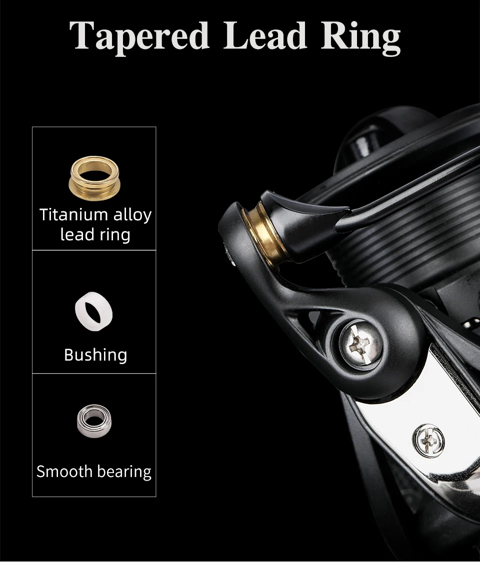 TSURINOYA NA 2000 3000 4000 5000 Spinning Fishing Reel Hot Sale 12KG Max Drag Power Fishing Reel Bass Pike Fishing Line Spool