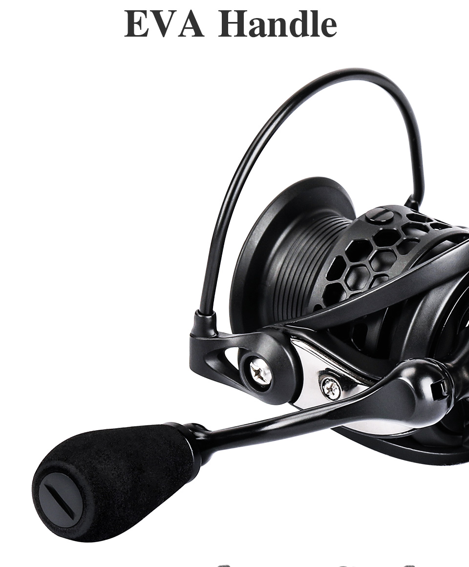 TSURINOYA NA 2000 3000 4000 5000 Spinning Fishing Reel Hot Sale 12KG Max Drag Power Fishing Reel Bass Pike Fishing Line Spool