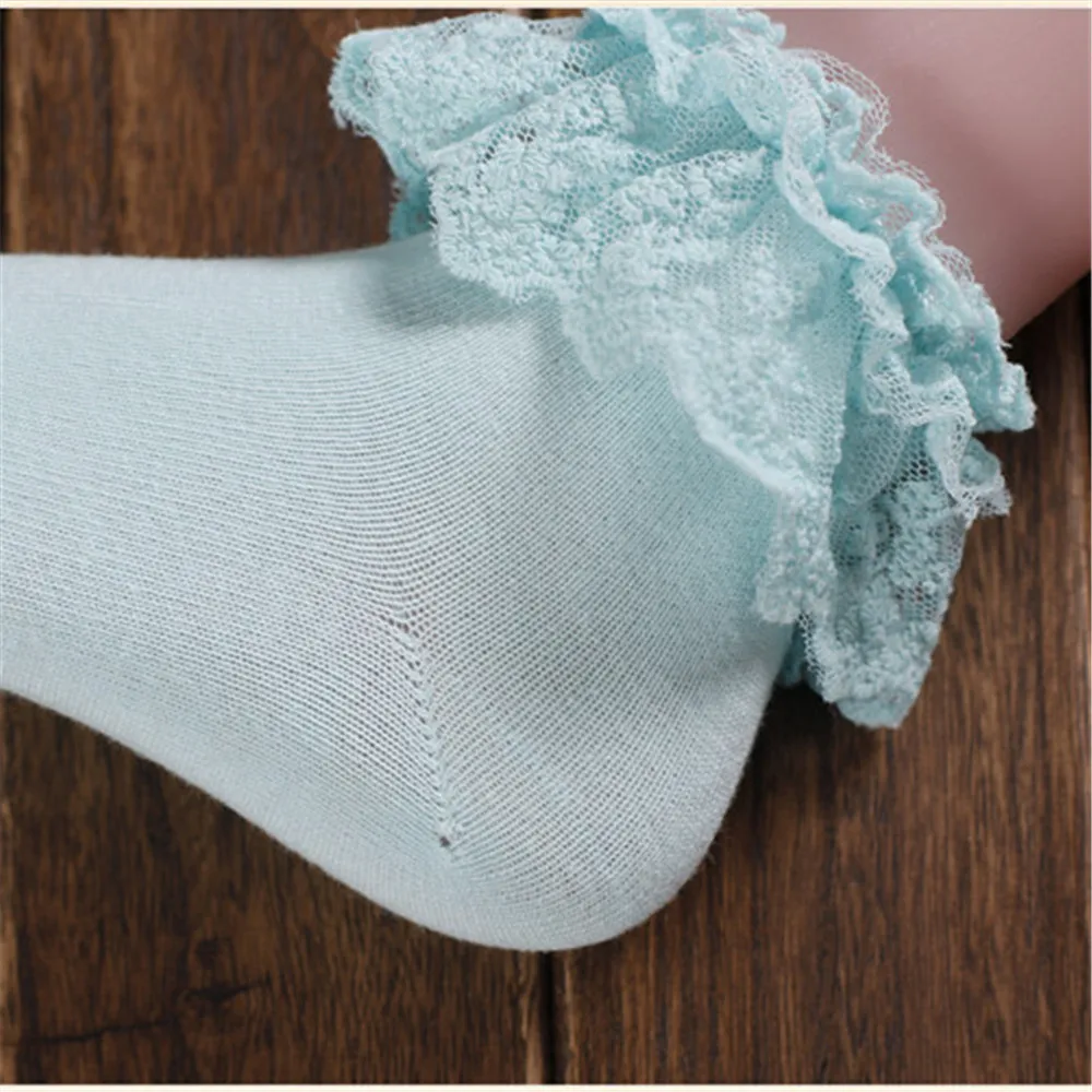 Chic Fashion Women Vintage Lace Ruffle Frilly Socks Lovely Princess Lolita Mori Girl Style Hot Selling Dropship