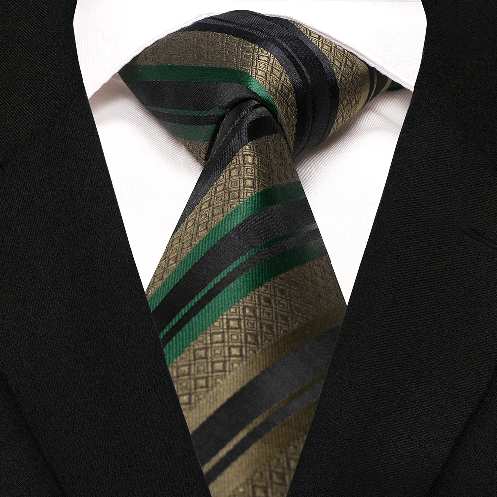 EASTEPIC 8 cm Stylish Check Ties for Men in Fine Apparel Blue Striped Tie Men's Necktie Quality Accessory Social Occasion
