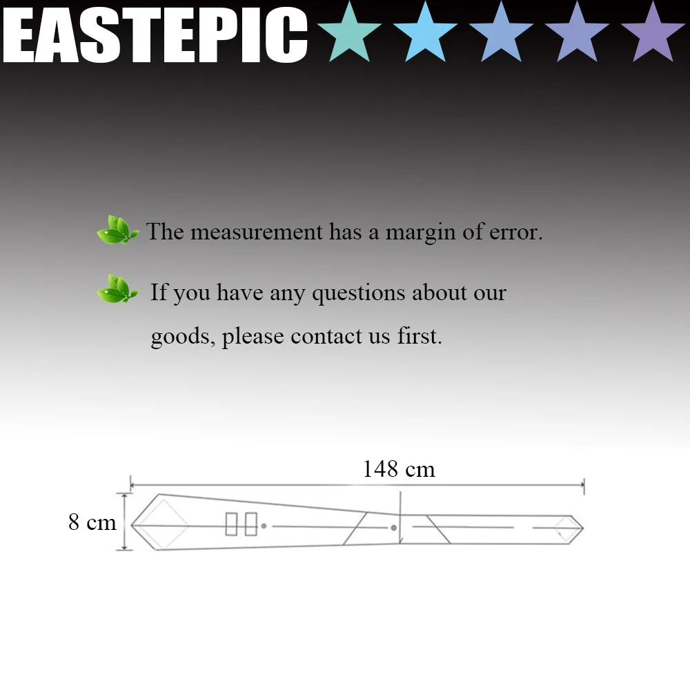EASTEPIC 8 cm Stylish Check Ties for Men in Fine Apparel Blue Striped Tie Men's Necktie Quality Accessory Social Occasion
