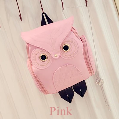 Yogodlns Fashion Women Backpack Newest Stylish Cool Black PU Leather Owl Backpack Female Hot Sale Women shoulder bag school bags