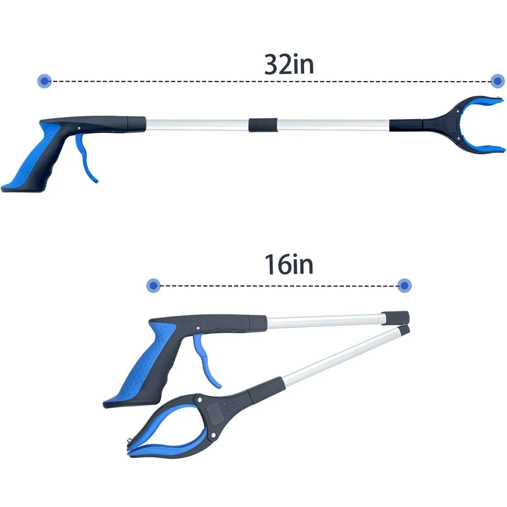Foldable Gripper Extender Hand Tools Litter Reachers Pickers Collapsible Garbage Reacher Grabber Pick Up Tools
