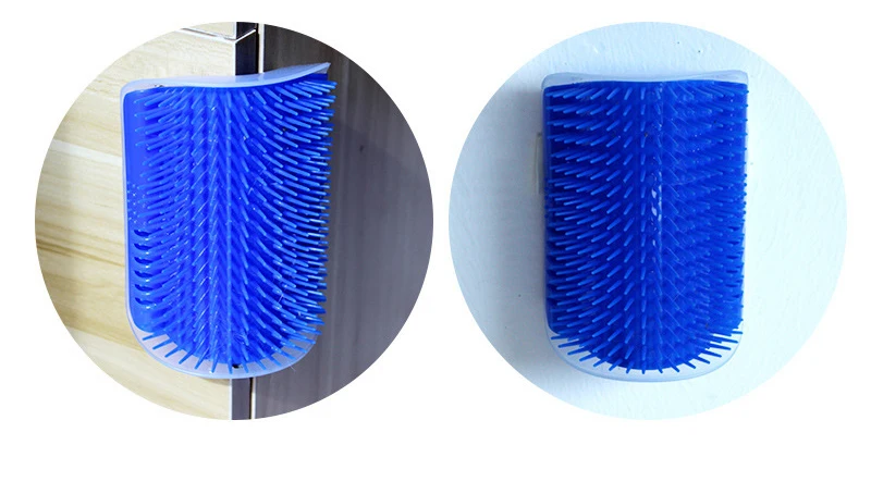 Massage Pet Cat Brush Corner Scrape Hair Removal Beauty Clean Corner Brush Removable Scratcher Comb for Kitten Cat