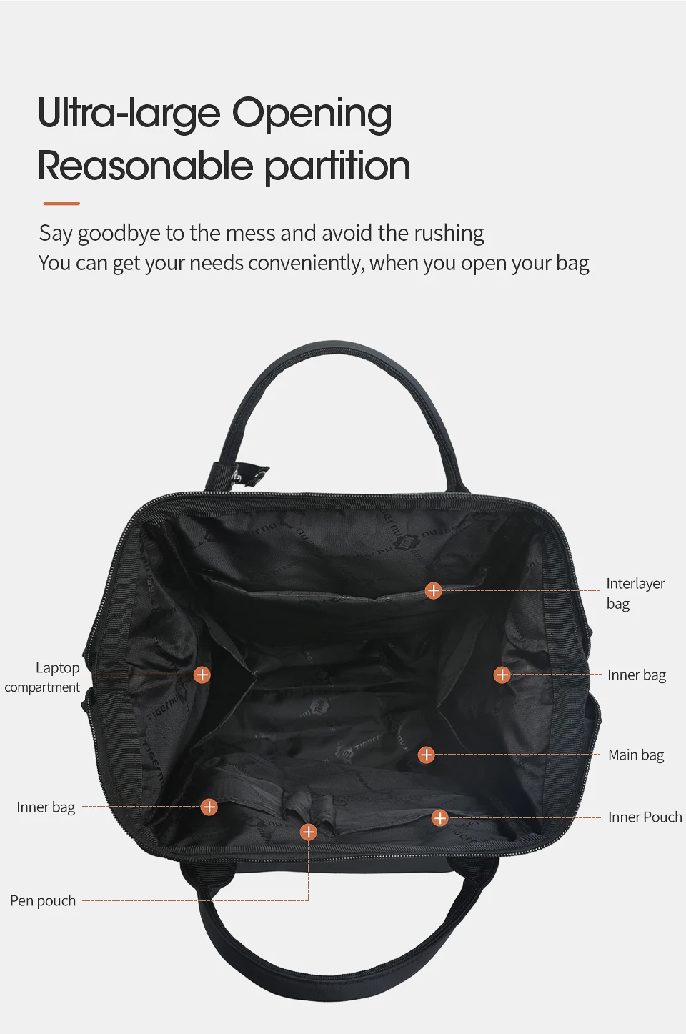Tigernu New Ladies Casual Backpack For Women Splashproof TPU Travel Camping Female Handbags Light Weight Hiking School Backpacks