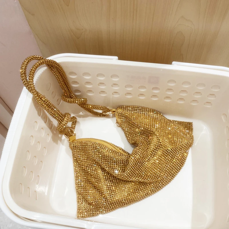 luxury Designer hobo shoulder bag handmade Shining Rhinestones Evening clutch Bag Purse Crystal Purses and handbag Hobo Bags