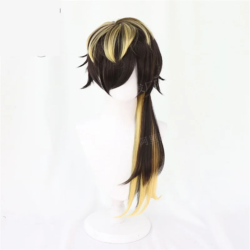 DRB Jyushi Aimono Cosplay Division Rap Battle Cosplay Hypnosis Mic Cosplay Wig Anime Heat Resistant Synthetic Wigs + Wig Cap