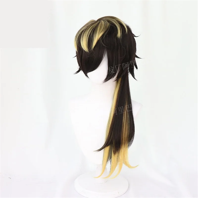 DRB Jyushi Aimono Cosplay Division Rap Battle Cosplay Hypnosis Mic Cosplay Wig Anime Heat Resistant Synthetic Wigs + Wig Cap