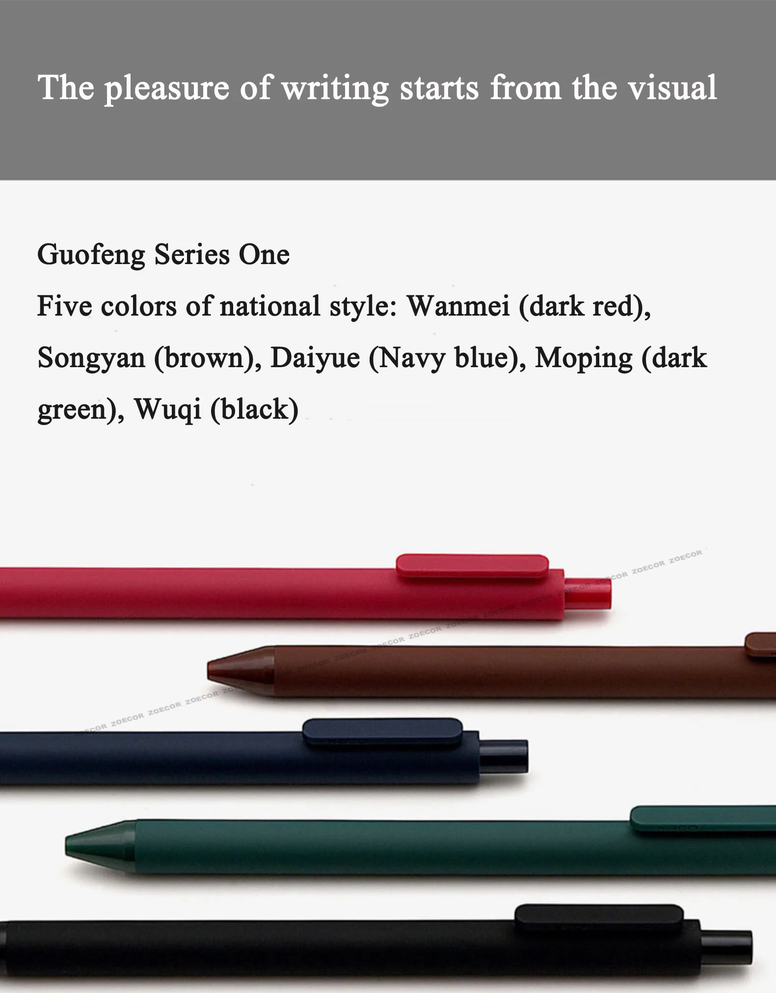 KACO Sign Pen Gel Pen 0.5mm Refill Smooth Ink Writing Durable Signing Pen 5 Colors Vintage Color Macarons Pens Gift Set