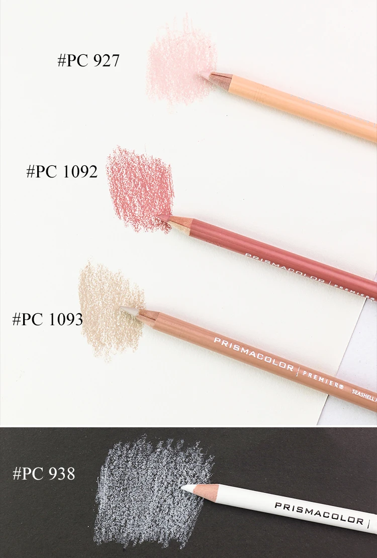 PRISMACOLOR Professional Oily Colored Pencils 12pcs Lapis de cor Sketch Colored Pencil Art Drawing Supplies PC927/938/1092/1093