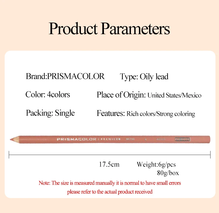 PRISMACOLOR Professional Oily Colored Pencils 12pcs Lapis de cor Sketch Colored Pencil Art Drawing Supplies PC927/938/1092/1093