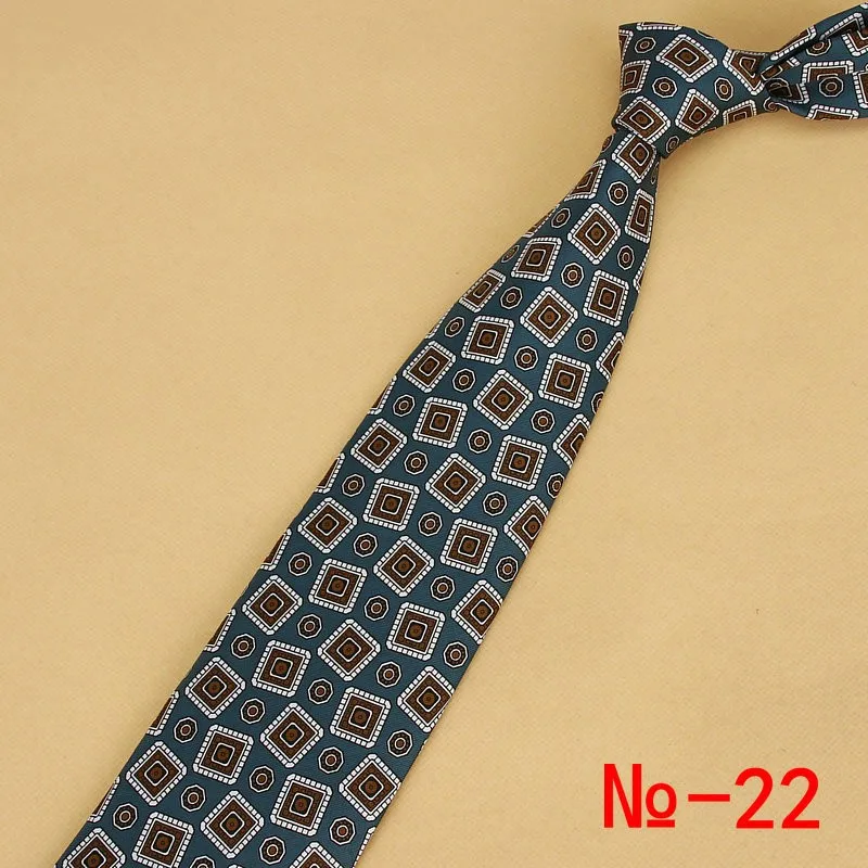 New Designs Classic Silk Men Tie Floral Plaid 9cm Red Printed Necktie Gravata Ties for Men Formal Wear Business Wedding Neckties