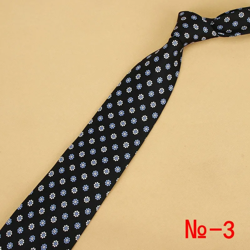 New Designs Classic Silk Men Tie Floral Plaid 9cm Red Printed Necktie Gravata Ties for Men Formal Wear Business Wedding Neckties