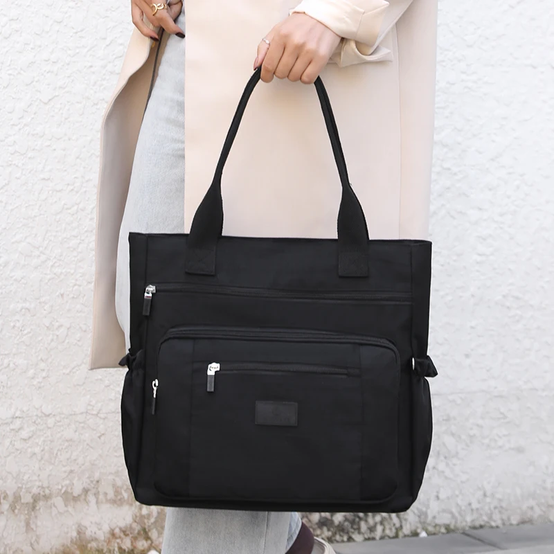 Luxury Women Nylon Shoulder Bags Waterproof Casual Top-handle Ladies Handbag Travel Tote