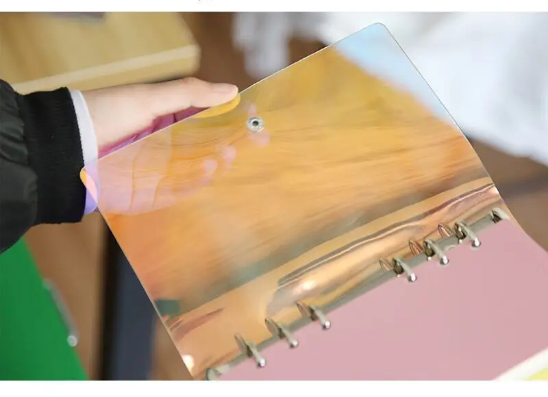 A5 A6 A7 Laser Notebook Planner Organizer Binder Books Journal Sketchbook Accessories Diary Office Supplies Notebook