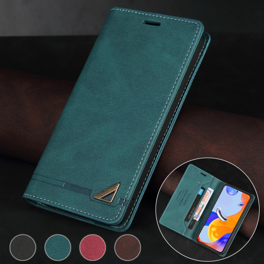 Wallet Card Slot Anti-theft Magnetic Flip Leather Case For Xiaomi Poco X7 Pro 15T 14T Redmi 15C 14C 13C Note 14 Pro 14S 13 12 11