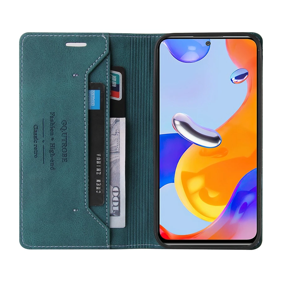 Wallet Card Slot Anti-theft Magnetic Flip Leather Case For Xiaomi Poco X7 Pro 15T 14T Redmi 15C 14C 13C Note 14 Pro 14S 13 12 11