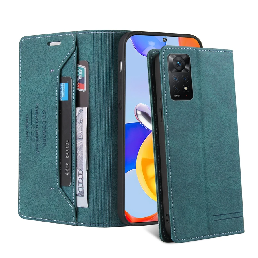 Wallet Card Slot Anti-theft Magnetic Flip Leather Case For Xiaomi Poco X7 Pro 15T 14T Redmi 15C 14C 13C Note 14 Pro 14S 13 12 11